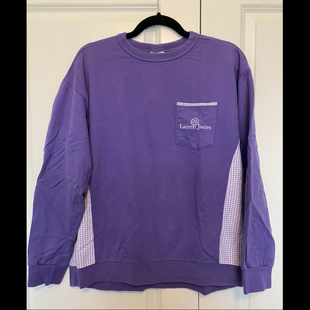 Purple Lauren James Sweatshirt, size Medium